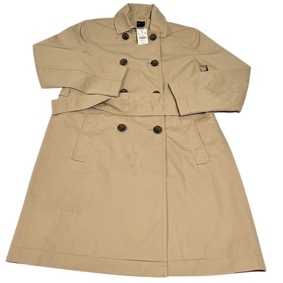 J. Crew Factory Jackets & Blazers - NWT J.Crew Classic Trench Coat Light Khaki Tan Women's 4